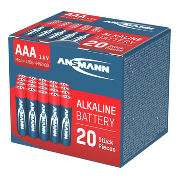 Baterie alkaliczne ANSMANN AAA/LR03 1.5V - 20szt.