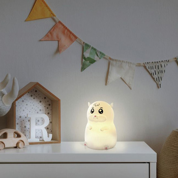 Lampka nocna ANSMANN silikonowa w kształcie chomika