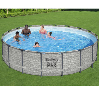 Bestway Basen stelażowy Steel Pro MAX 18' x 48"/5.49m x 1.22m 5618Y