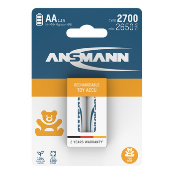 Akumulatory NiMH ANSMANN AA/HR6 2700mAh 1.2V - 2szt.