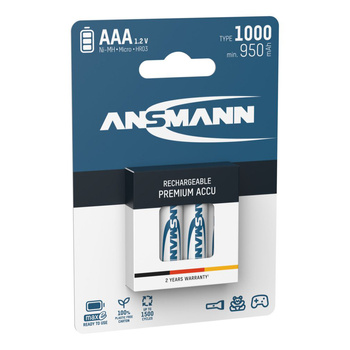 Akumulatory NiMH ANSMANN AAA/HR03 1000mAh 1.2V - 4szt.