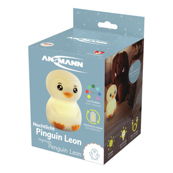 Lampka nocna ANSMANN silikonowa w kształcie pingwina
