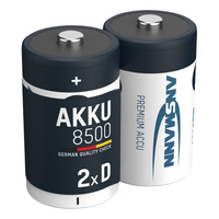 Akumulatory NiMH ANSMANN D/HR20 8500mAh 1.2V - 2szt.
