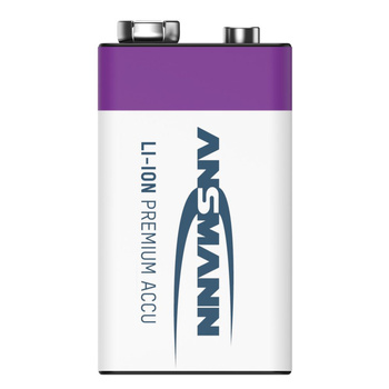 Akumulator Li-Ion ANSMANN E-Block 400mAh 9V USB-C